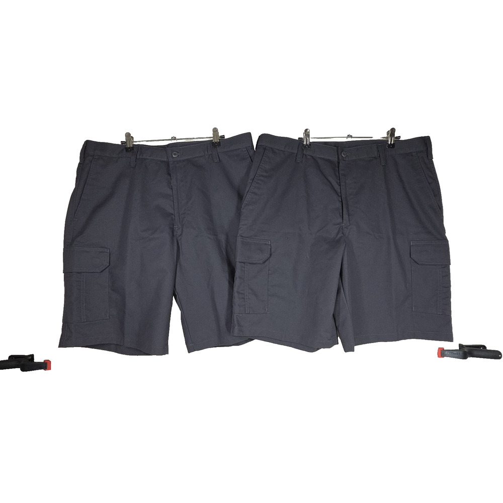 Vtg Mens Dickie Cargo Works Shorts 38 Khaki Gray Y2k Mechanic Workwear Lot of 2